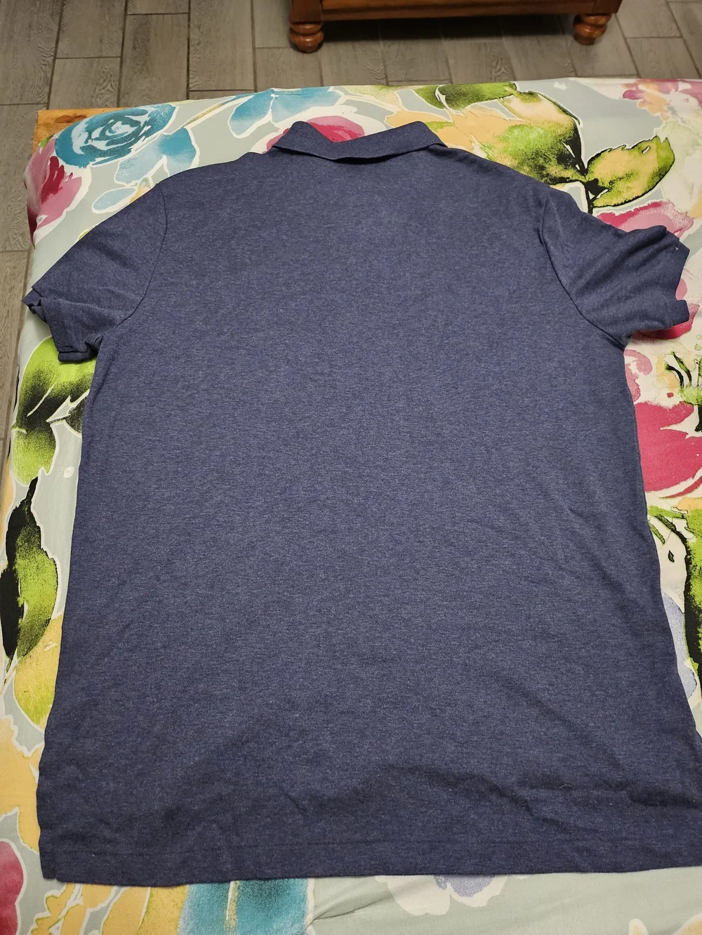 Polo by Ralph Lauren Men's Navy Heather Polo Shirt with Red Pony